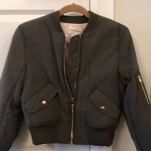 Club Monaco women’s green bomber jacket size S